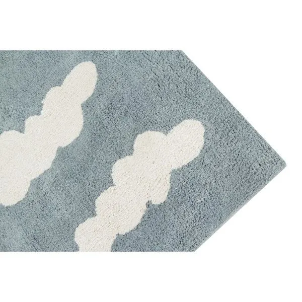 Dywan dziecięcy CLOUDS VINTAGE AZUL 120x160 niebieski w białe chmurki | MIRAT. w stylu kolekcja
