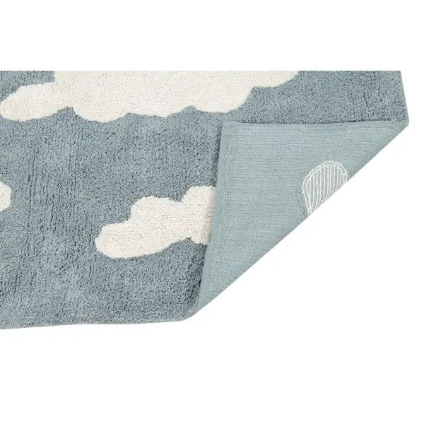Dywan dziecięcy CLOUDS VINTAGE AZUL 120x160 niebieski w białe chmurki | MIRAT. w stylu kolekcja