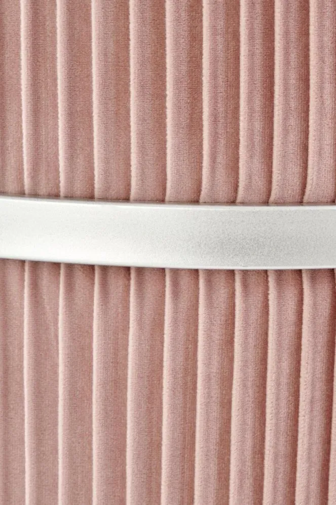 Pufa CRICKET VELVET jasnoróżowa okrągła ze schowkiem | MIRAT. styl GLAMOUR