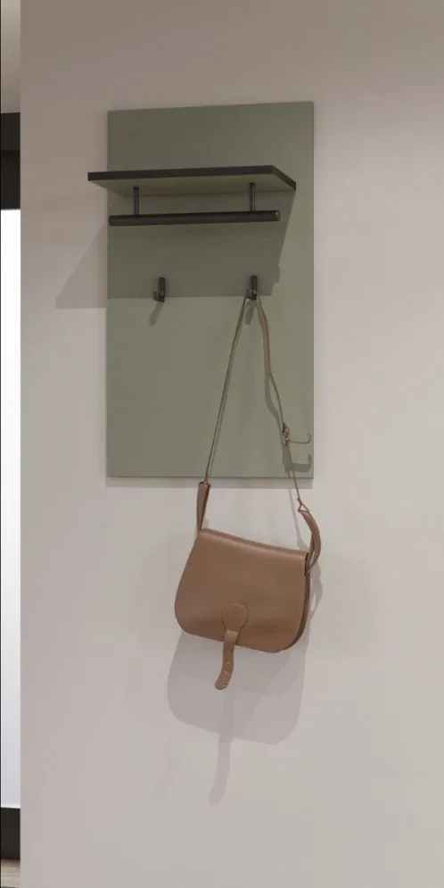 Elegancki wieszak do przedpokoju CROSS 40x70cm zielony/czarny I sklep meblowy MIRAT. kolekcja HV-CROSS