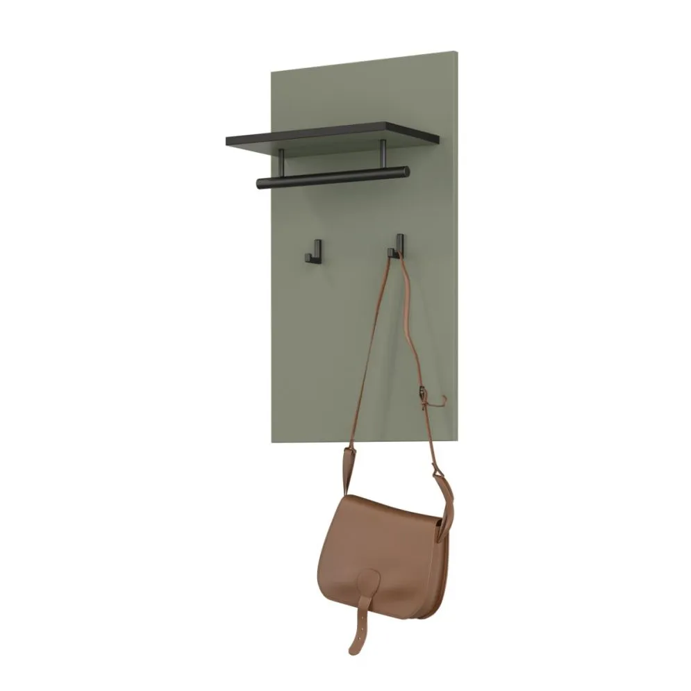 Elegancki wieszak do przedpokoju CROSS 40x70cm zielony/czarny I sklep meblowy MIRAT. kolekcja HV-CROSS
