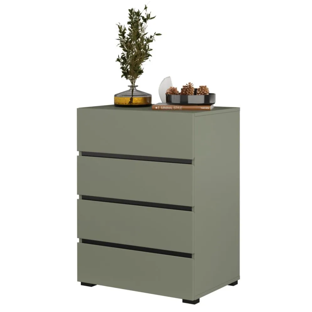 Komoda CROSS 4S 60cm zielona/czarna kolorowa I sklep meblowy MIRAT. kolekcja HV-CROSS