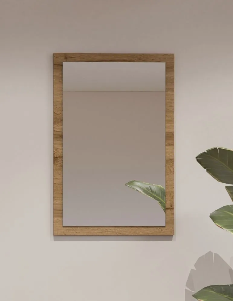 Lustro do przedpokoju CROSS 40x60cm dąb wotan wiszące I sklep meblowy MIRAT. kolekcja HV-CROSS