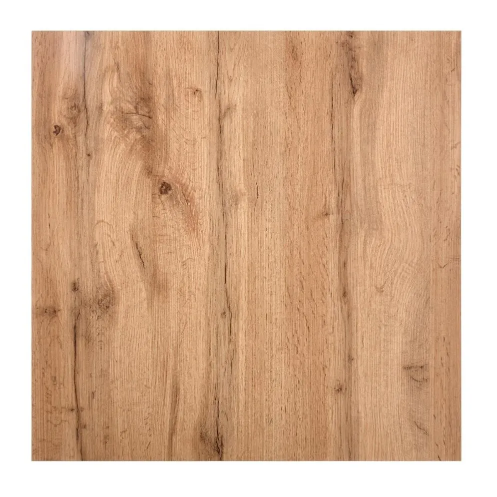 Stolik kawowy CROSS 67x67 dąb/czarny do salonu | MIRAT. w stylu LOFT kolekcja