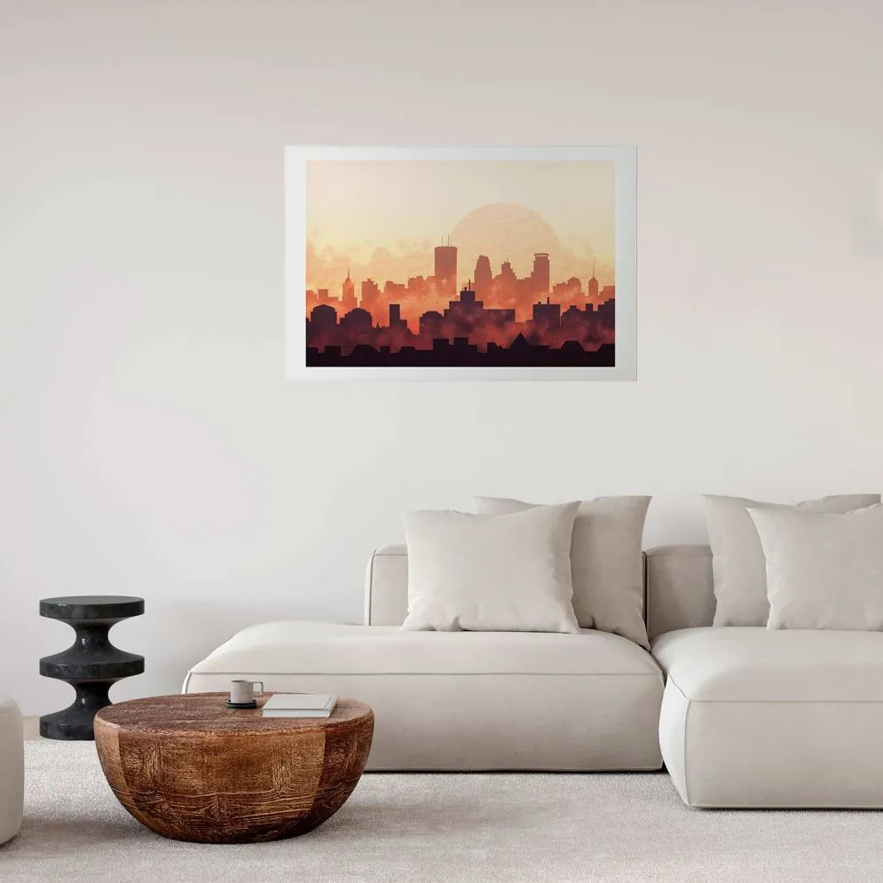 Plakat Żar miasta 90x60 cm bez ramy z marginesem | MIRAT.
