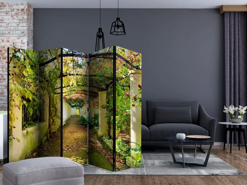 Parawan jednostronny Pejzaże 225x172 cm 5-częściowy wielokolorowy | MIRAT.