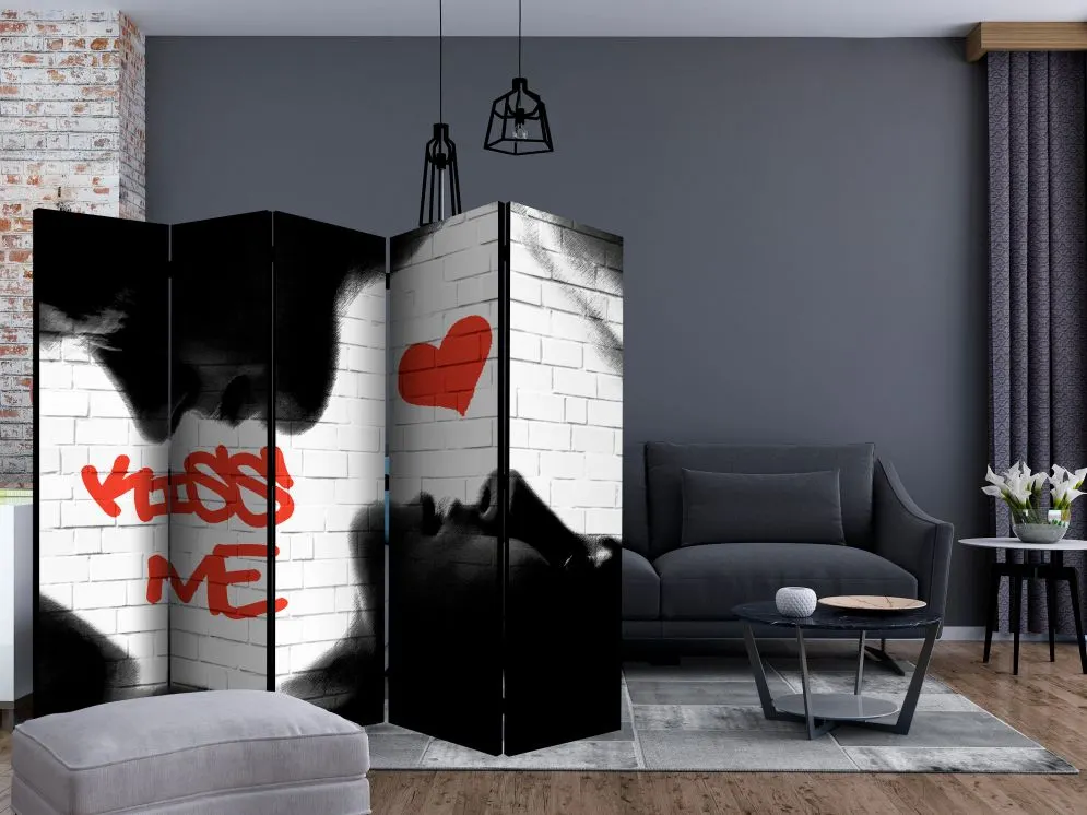 Parawan dwustronny Street art 225x172 cm 5-częściowy wielokolorowy | MIRAT.