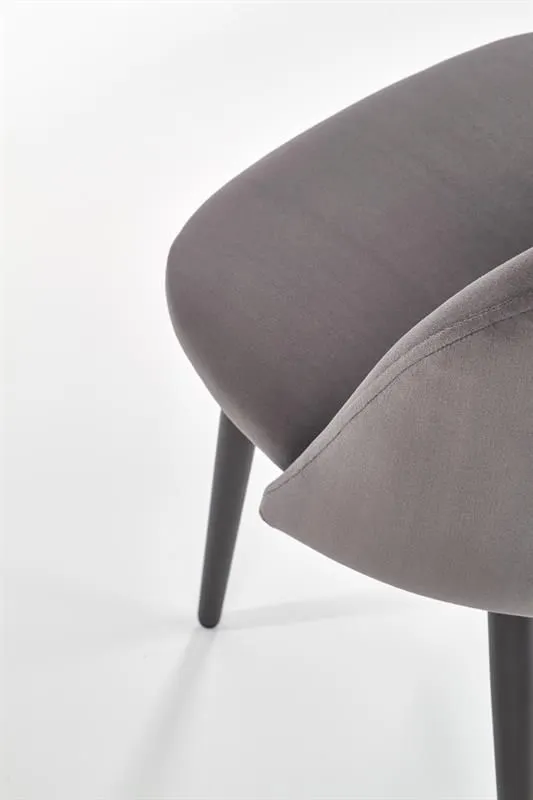 Krzesło K384 VELVET szare nowoczesne do jadalni | MIRAT. w stylu kolekcja