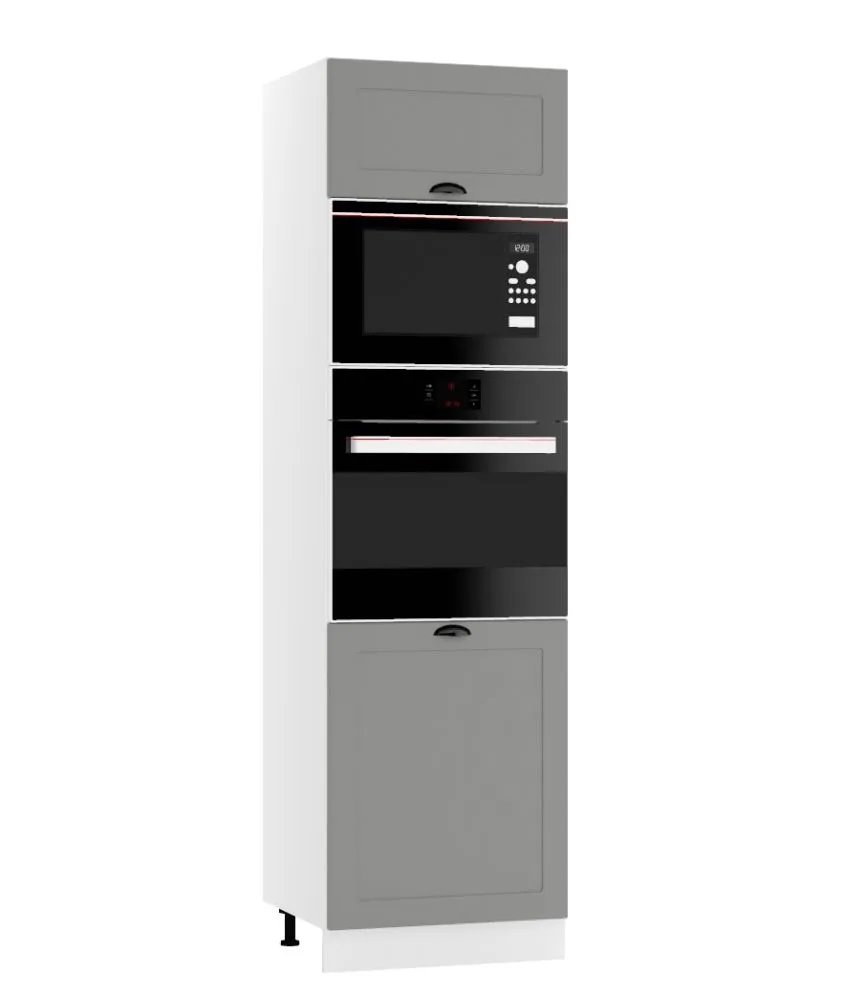 Szafka pod piekarnik i mikrofalę 60 ADELE D60 PK MV/2133 P/L szara I sklep meblowy MIRAT. kolekcja ADELE