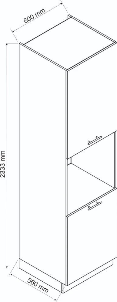 Szafka pod piekarnik 60 ADELE D60 PK/2333 P/L granatowa I sklep meblowy MIRAT. kolekcja ADELE