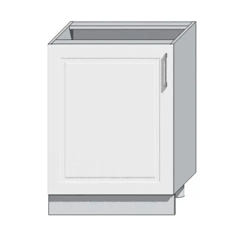 Szafka pod zlew 60 NATALIA D60ZL P/L biała do kuchni | MIRAT. kolekcja NATALIA