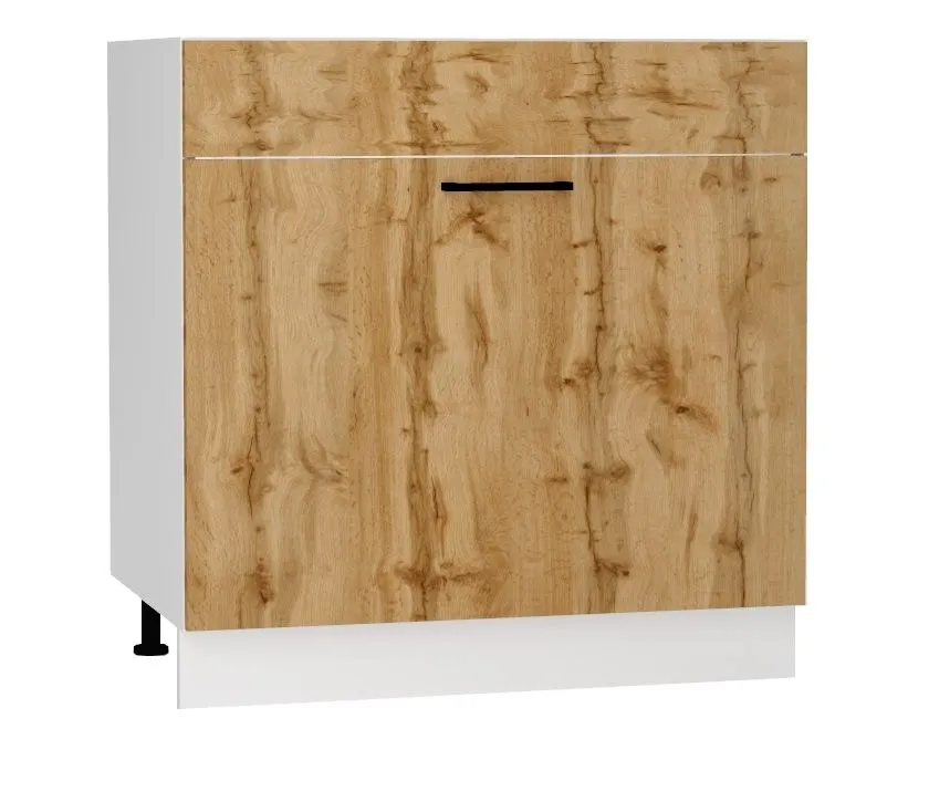 Szafka pod zlew 80 BONO D80ZL S/1 dąb wotan I sklep meblowy MIRAT. styl LOFT