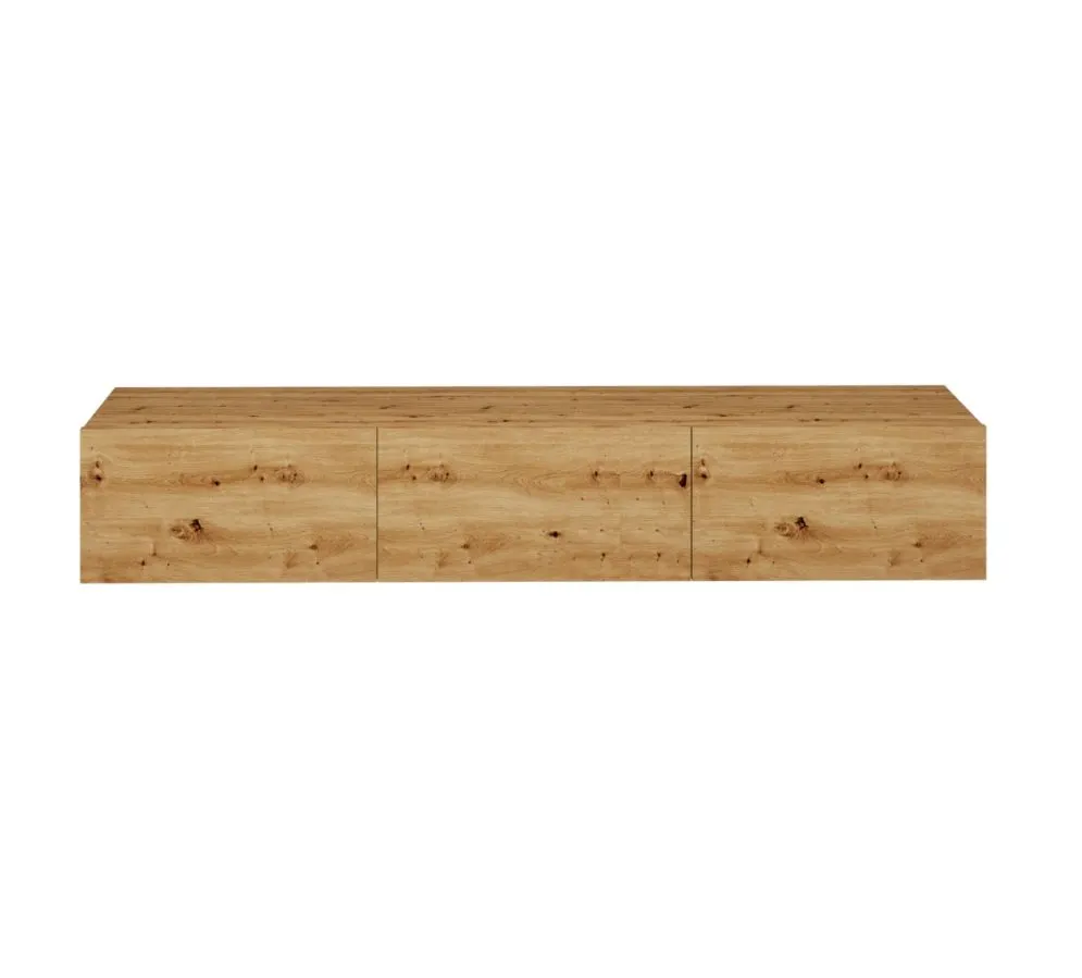 Szafka RTV GABI 160cm dąb artisan wisząca w stylu skandynawskim I sklep meblowy MIRAT.  kolekcja GABI