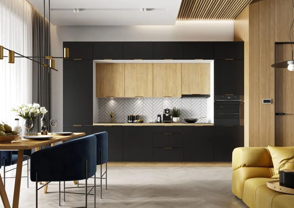Głęboka szafka kuchenna wisząca 60 DENIS W60 OKGR/560 dąb london | MIRAT. kolekcja DENIS