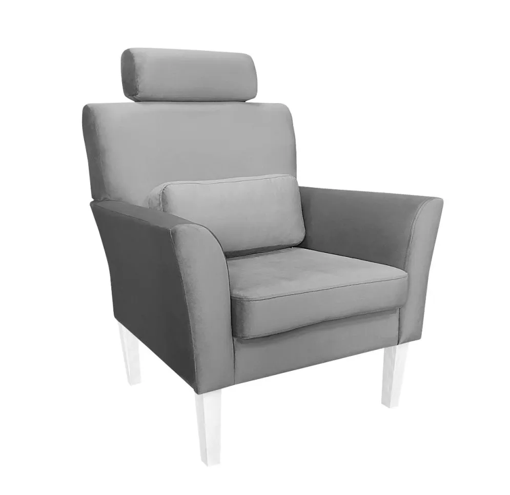 Fotel PIRO MG VELVET ciemnoszary tapicerowany aksamitem | MIRAT. styl GLAMOUR