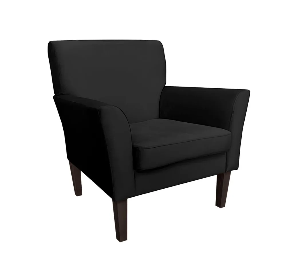Fotel PIRO MG VELVET czarny tapicerowany aksamitem | MIRAT. styl GLAMOUR