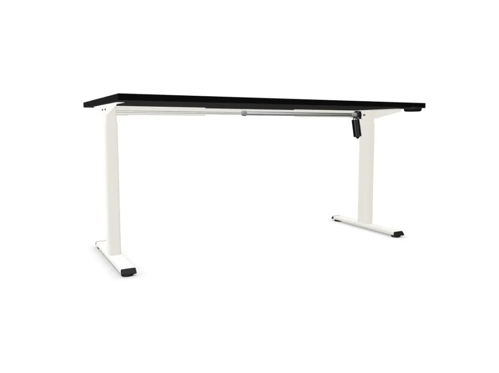 Biurko eCOMO 160x80cm czarne z regulacją wysokości do pracy I sklep meblowy MIRAT.