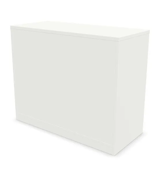 Szafka biurowa żaluzjowa EASY SPACE CABINET HRT 2-OH 100cm biała zamykana I sklep meblowy MIRAT.