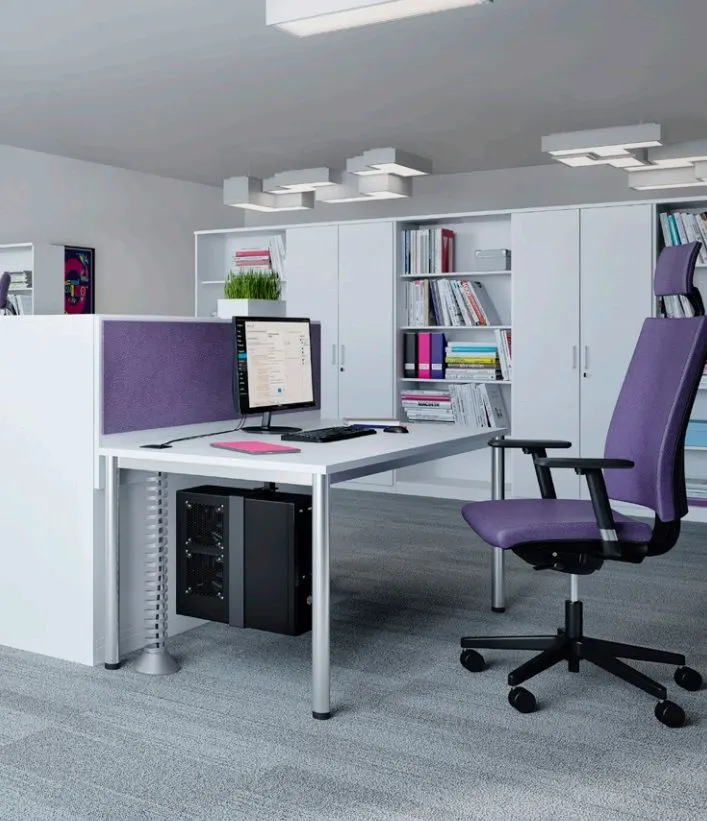Regał biurowy EASY SPACE CABINET HO 5-OH 80cm akacjowy zamykany I sklep meblowy MIRAT.
