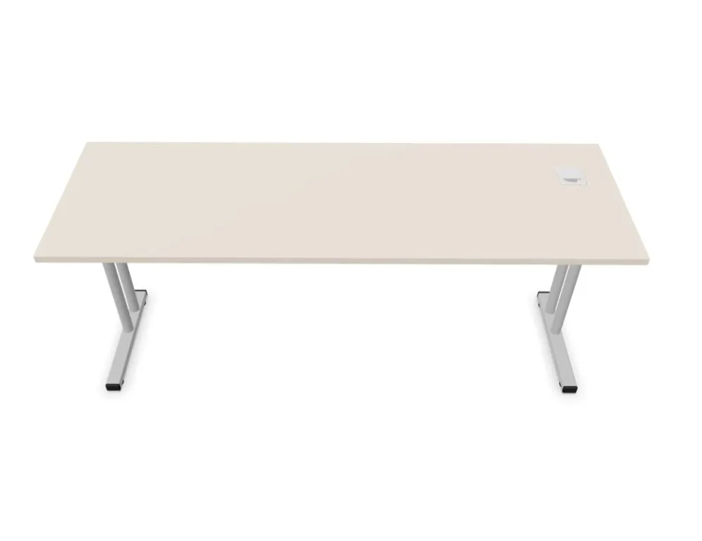 Biurko EASY SPACE C-LEG RC 180x60cm kaszmirowe do biura I sklep meblowy MIRAT.