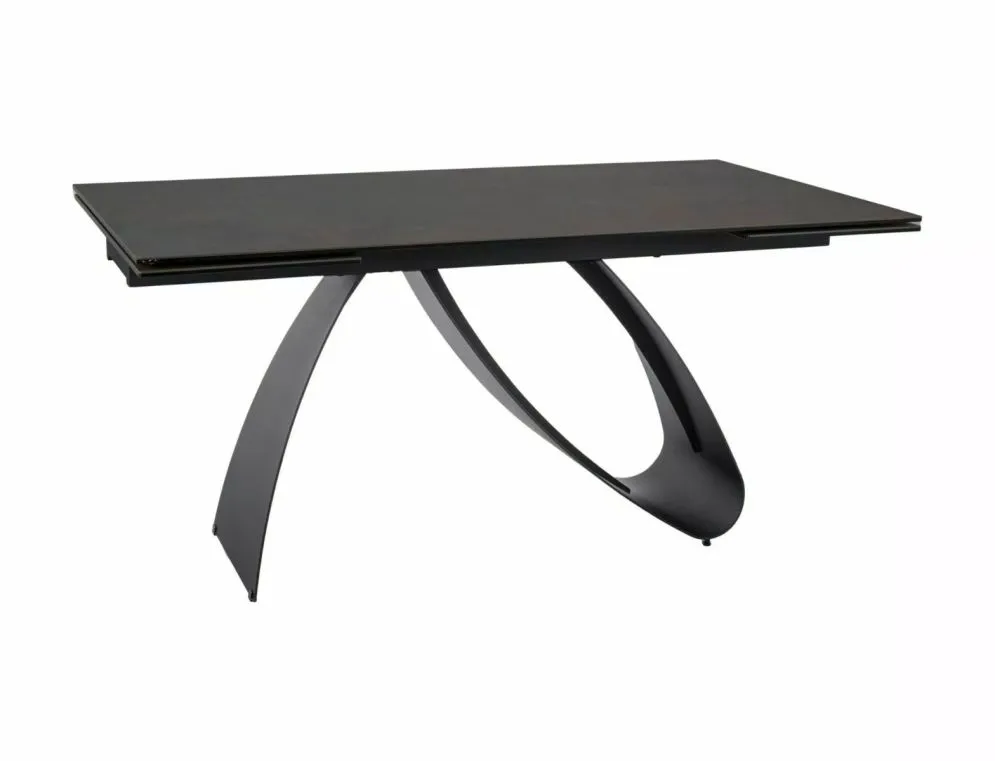 Stół rozkładany DIUNA CERAMIC 160(240)x90 brązowy mat ossido bruno elegancki I sklep meblowy MIRAT. styl LOFT
