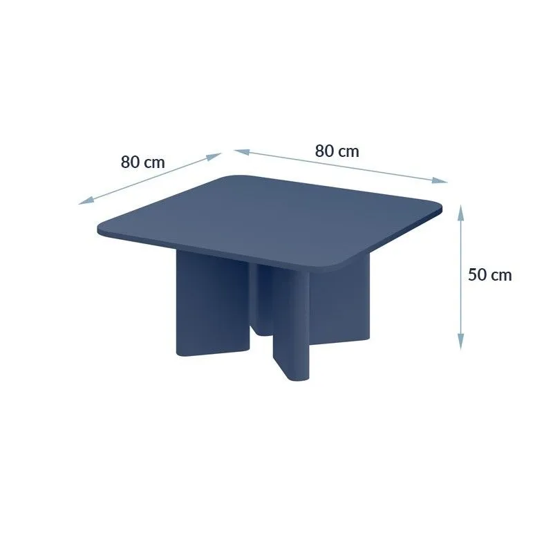 Stolik kawowy DIVERSO 80x80 kaszmirowy I sklep meblowy MIRAT. styl PASTELE