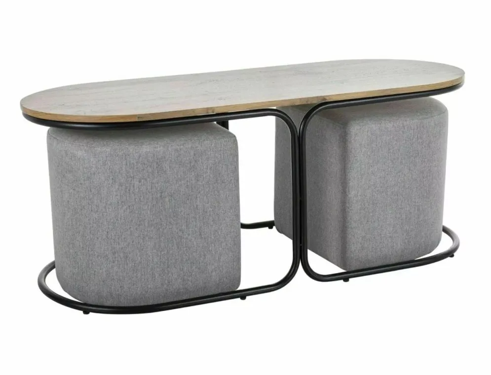 Ława DUAL 120x50 dąb artisan/czarny mat w stylu industrialnym I sklep meblowy MIRAT. styl LOFT