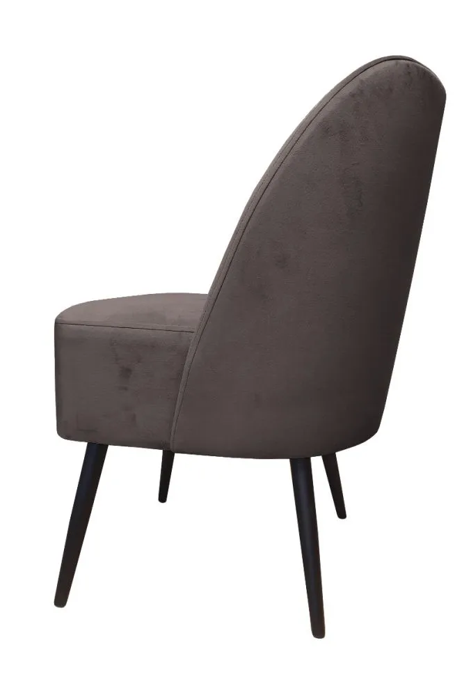 Fotel DUNAJ VELVET brązowy do salonu | MIRAT. w stylu  kolekcja