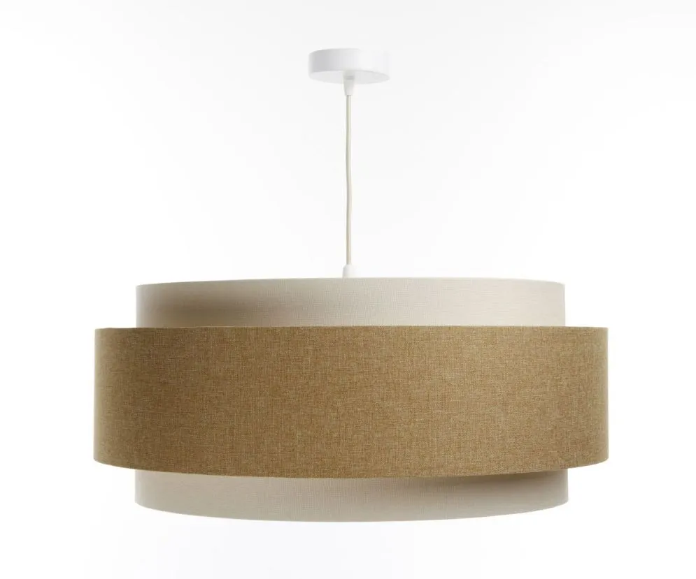 Lampa wisząca ERUTAN DUDU RATTAN kremowa/żółta dwukolorowa I sklep meblowy MIRAT.