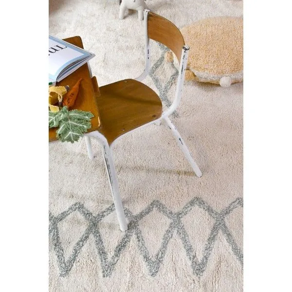 Dywan ATLAS NATURAL VINTAGE BLUE L 170x240 niebieski we wzory | MIRAT. w stylu kolekcja
