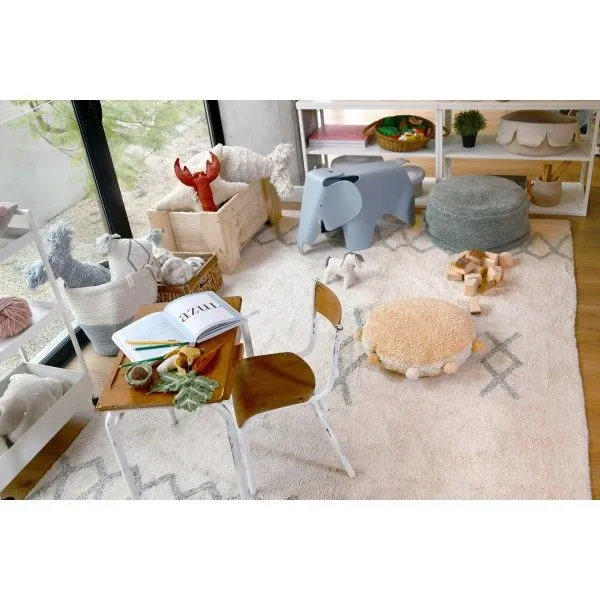 Dywan ATLAS NATURAL VINTAGE BLUE L 170x240 niebieski we wzory | MIRAT. w stylu kolekcja