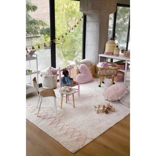 Dywan ATLAS NATURAL VINTAGE NUDE L 170x240 różowy we wzory | MIRAT. w stylu  kolekcja