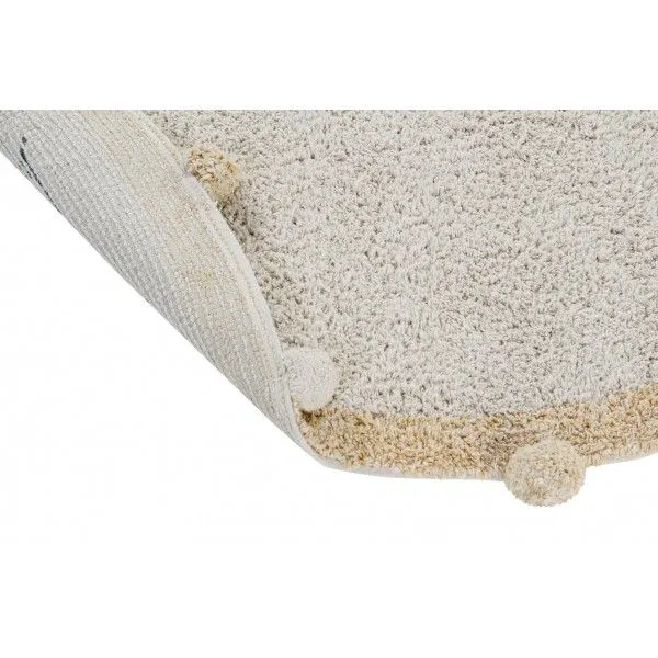 Dywan dziecięcy BUBBLY NATURAL HONEY 120x120 beżowy okrągły | MIRAT. w stylu kolekcja