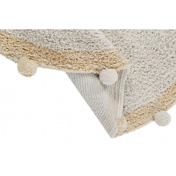 Dywan dziecięcy BUBBLY NATURAL HONEY 120x120 beżowy okrągły | MIRAT. w stylu kolekcja