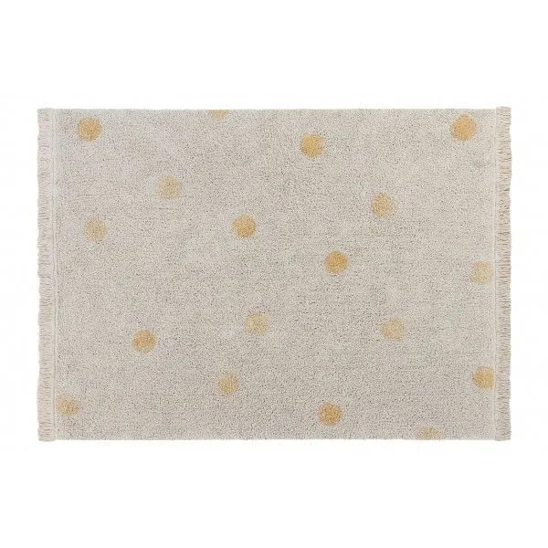 Dywan dziecięcy HIPPY DOTS NATURAL HONEY 120x160 beżowy w pomarańczowe kropki | MIRAT. w stylu kolekcja