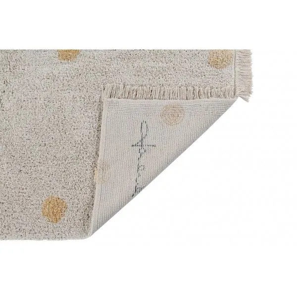 Dywan dziecięcy HIPPY DOTS NATURAL HONEY 120x160 beżowy w pomarańczowe kropki | MIRAT. w stylu kolekcja