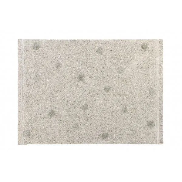 Dywan dziecięcy HIPPY DOTS NATURAL OLIVE 120x160 beżowy bawełniany | MIRAT. w stylu kolekcja