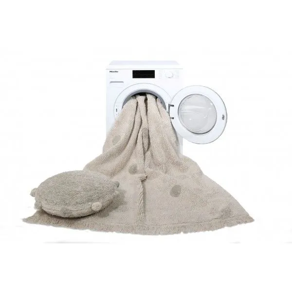 Dywan dziecięcy HIPPY DOTS NATURAL OLIVE 120x160 beżowy bawełniany | MIRAT. w stylu kolekcja