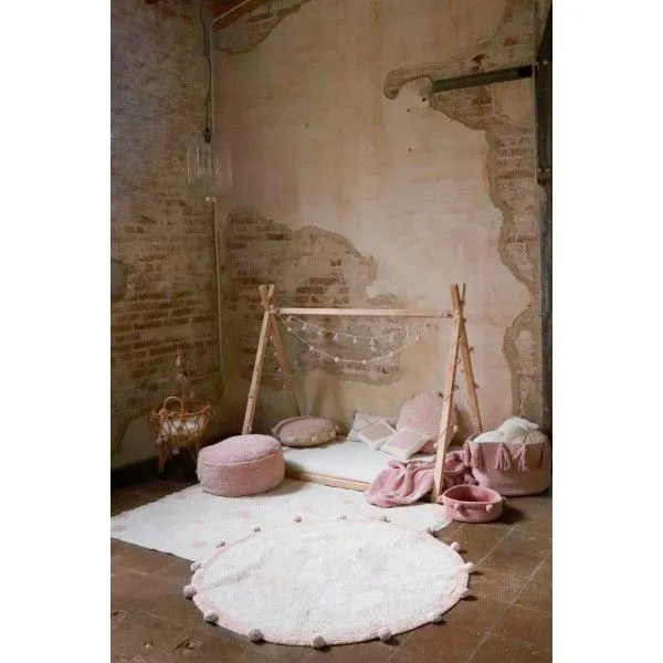 Dywan dziecięcy HIPPY DOTS NATURAL VINTAGE NUDE 120x160 beżowy w kropki | MIRAT. w stylu  kolekcja