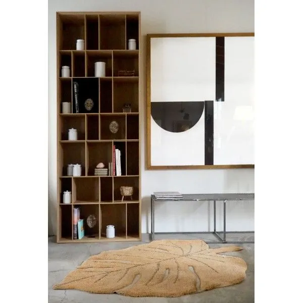Dywan dziecięcy MONSTERA HONEY 120x180 pomarańczowy w kształcie liścia | MIRAT. w stylu kolekcja