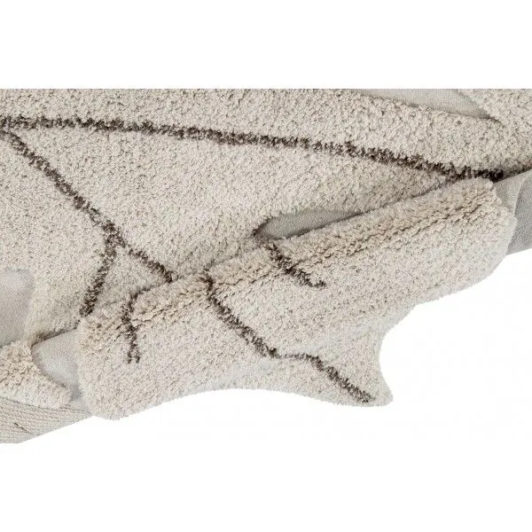 Dywan dziecięcy MONSTERA NATURAL 120x180 beżowy w kształcie liścia | MIRAT. w stylu kolekcja