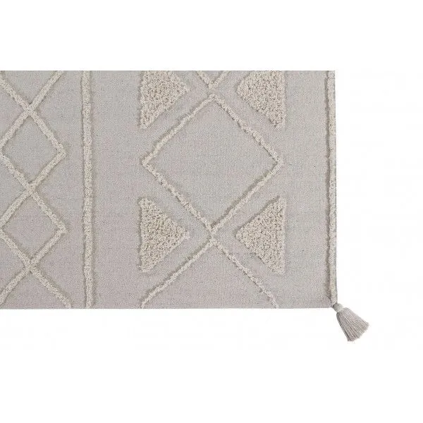 Dywan TRIBU NATURAL L 170x240 beżowy z pomponami | MIRAT.