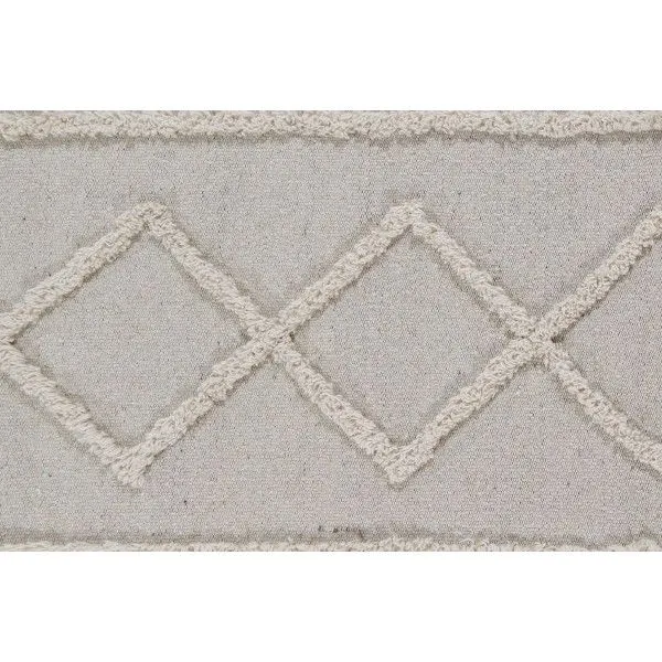 Dywan TRIBU NATURAL L 170x240 beżowy z pomponami | MIRAT.