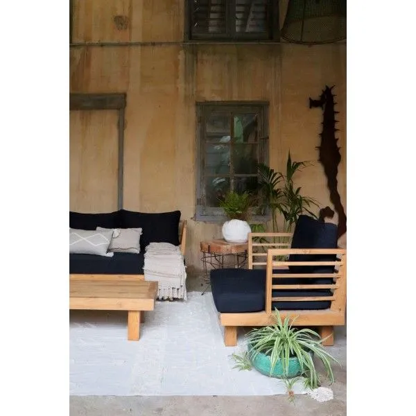 Dywan TRIBU NATURAL L 170x240 beżowy z pomponami | MIRAT.