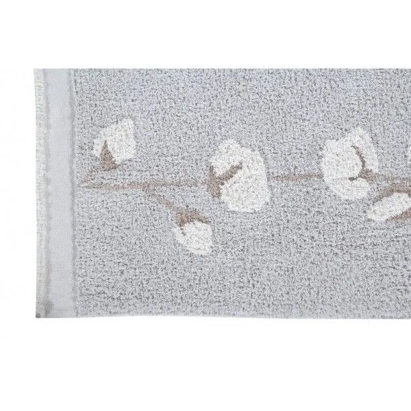Dywan dziecięcy COTTON BOLLS 120x170 szary w bawełniany | MIRAT. w stylu kolekcja