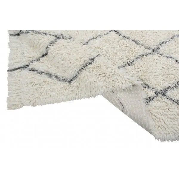 Dywan BERBER SOUL EXTRA LARGE 200x300 beżowy wełniany w czarne wzory | MIRAT. w stylu  kolekcja