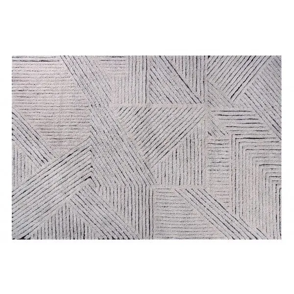Dywan BLACK CHIA LARGE 170x240 szary wełniany | MIRAT. w stylu kolekcja