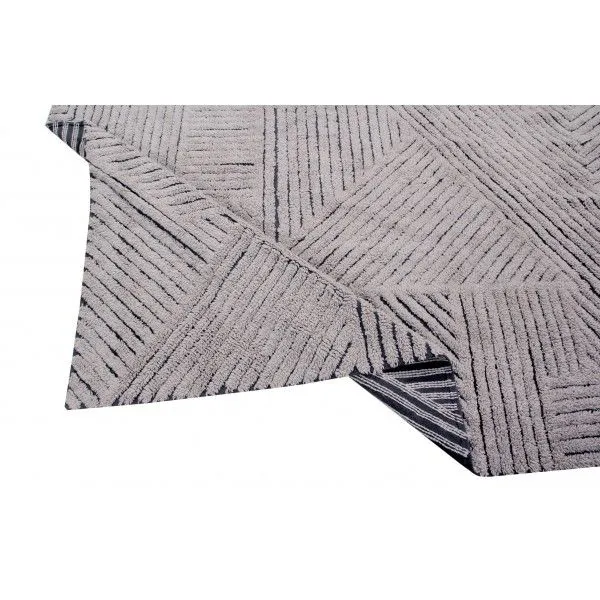 Dywan BLACK CHIA LARGE 170x240 szary wełniany | MIRAT. w stylu kolekcja