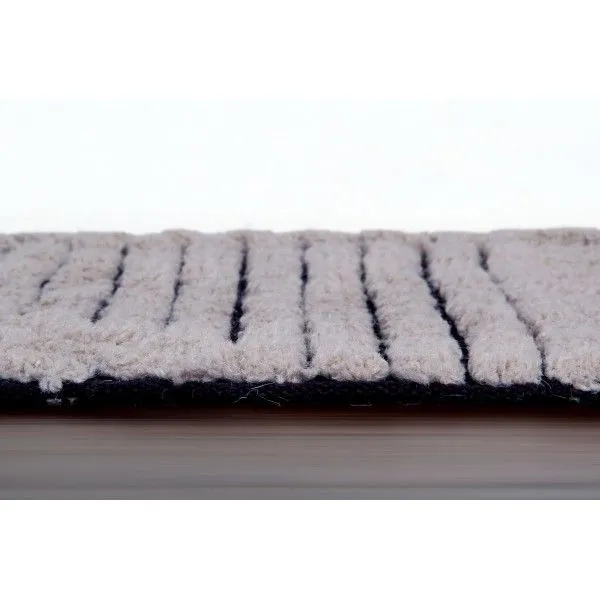 Dywan BLACK CHIA LARGE 170x240 szary wełniany | MIRAT. w stylu kolekcja