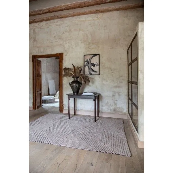 Dywan BLACK CHIA LARGE 170x240 szary wełniany | MIRAT. w stylu kolekcja